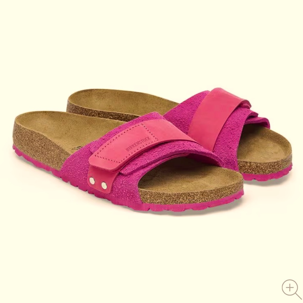 Birkenstock- Oita, Suede Leather - Fuchsia Tulip